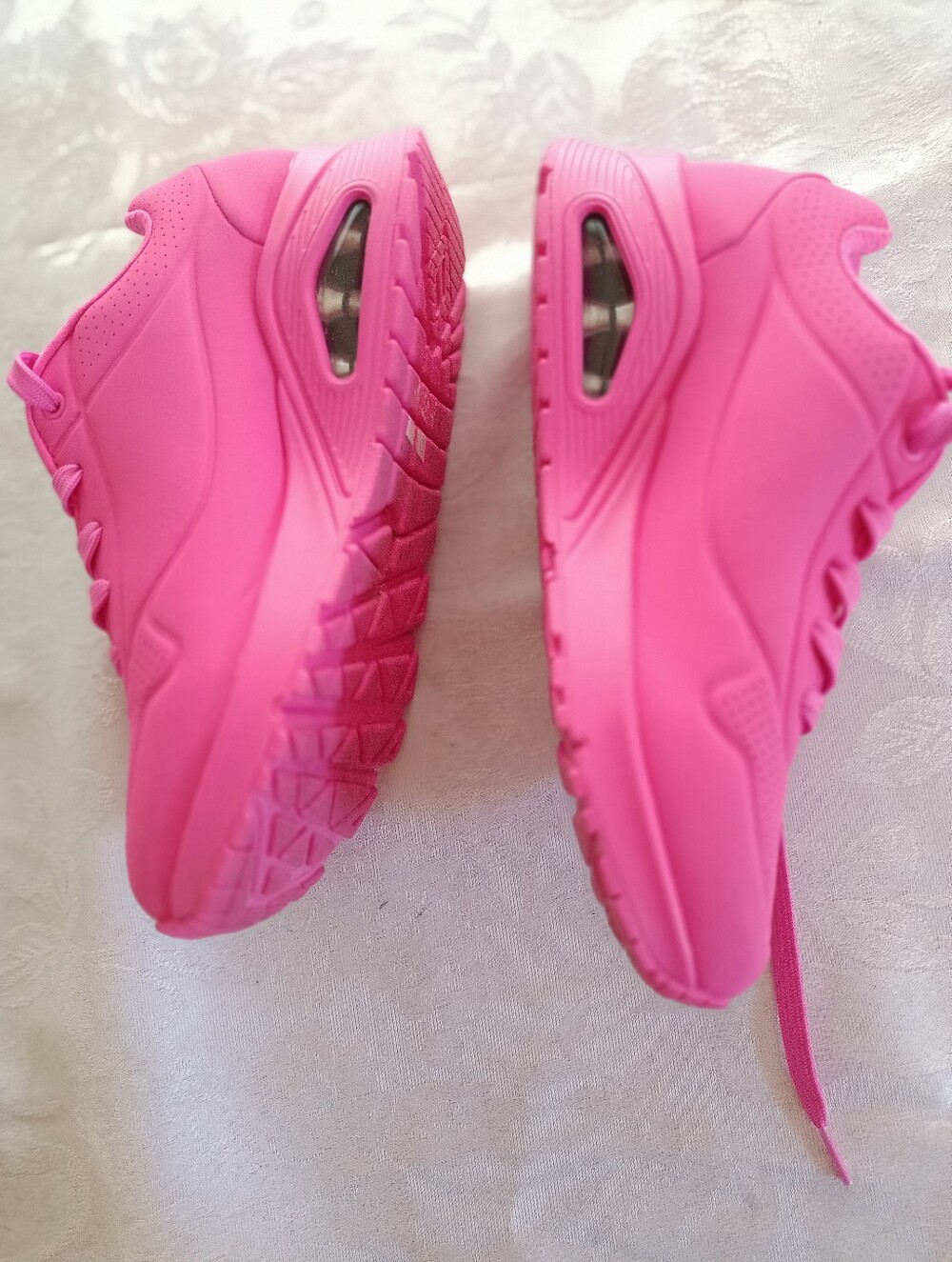 Skechers Uno Stand on Air- Cool Memory Foam Athletic Shoes Sneaker sz 9 Hot Pink - Picture 6 of 16